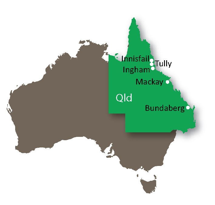 Map of Australia, with QLD highlighted to show project location.