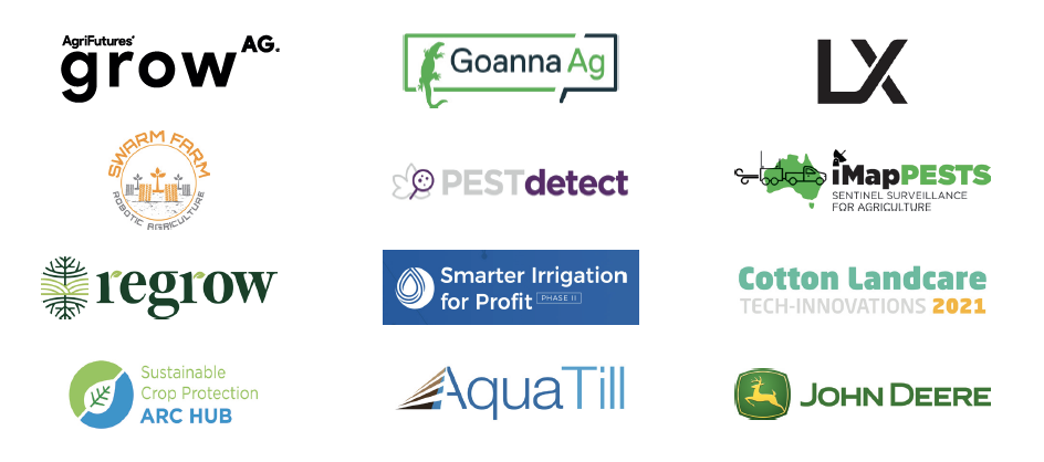 Logos of the Innovation Alley innovators