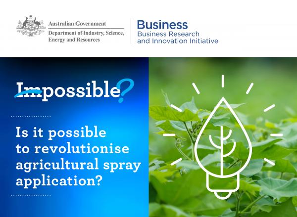 Is it possible to revolutionise agricultural spray application?