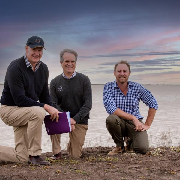 Ag Econ's Jon Welsh, CRDC's Allan Williams, and UniSQ's Michael Scobie