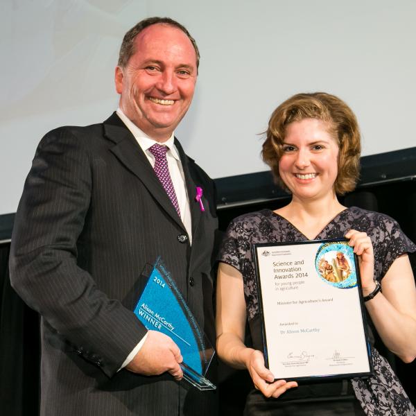 Alison McCarthy with Barnaby Joyce
